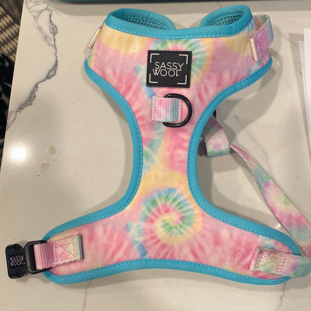 Sassy woof dog harness